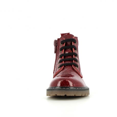 Boots et bottes Fille Shiva Varnish Burgundy SHIVA-FI-BORDEAUXVERNIS