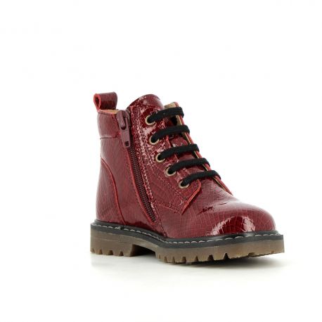 Boots et bottes Fille Shiva Varnish Burgundy SHIVA-FI-BORDEAUXVERNIS