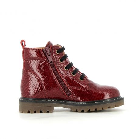 Boots et bottes Fille Shiva Varnish Burgundy SHIVA-FI-BORDEAUXVERNIS