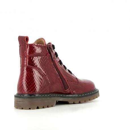 Boots et bottes Fille Shiva Varnish Burgundy SHIVA-FI-BORDEAUXVERNIS