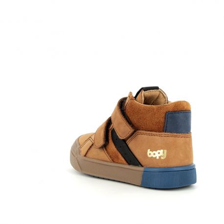Boy's Sneakers Volton Navy VINKUVEL-GA-COGNAC