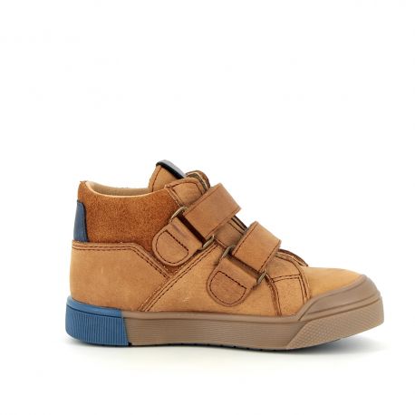 Boy's Sneakers Volton Navy VINKUVEL-GA-COGNAC