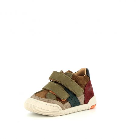Boy's pre walk & first steps Jopyvel Taupe/Brown JOPYVEL-GA-TAUPEMARRON