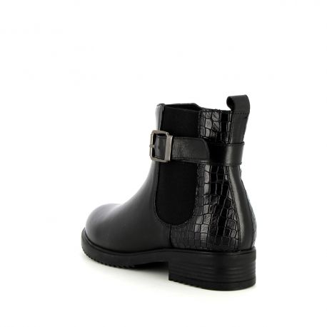 Bottines sales noires fille