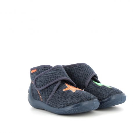 Boy's Slippers Aflash Navy AFLASH-GA-MARINE