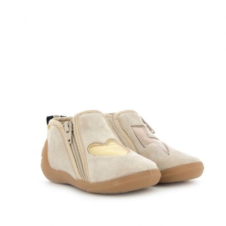 Chaussons Fille Aclaire Ecru ACLAIRE-FI-ECRU