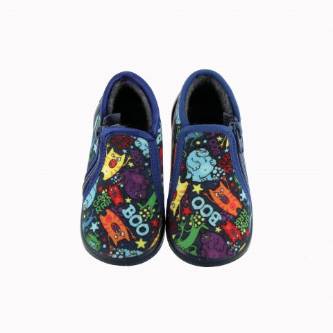 Boy's Slippers Abou Print Navy ABOUMARINEIMPRIME-GA