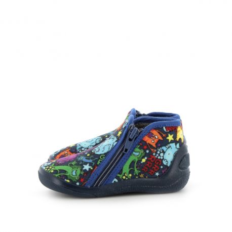 Boy's Slippers Abou Print Navy ABOUMARINEIMPRIME-GA
