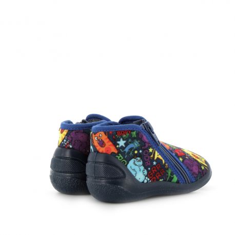 Boy's Slippers Abou Print Navy ABOUMARINEIMPRIME-GA