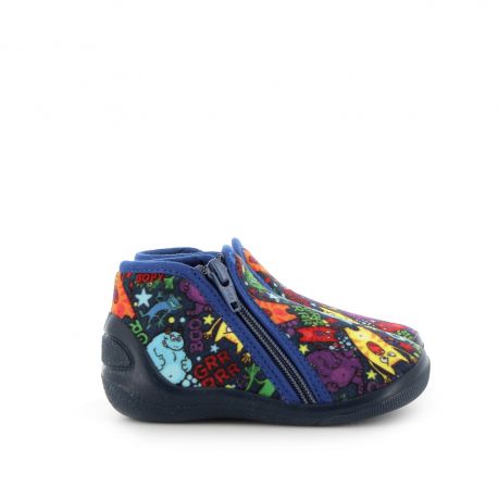 Boy's Slippers Abou Print Navy ABOUMARINEIMPRIME-GA
