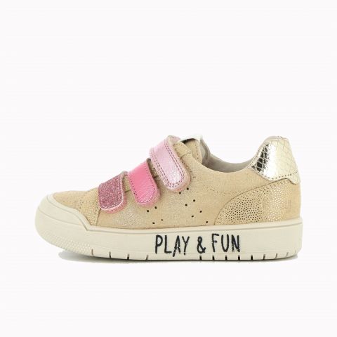 Girl's Sneakers Salto Gold/Pink SALO-FI-BLANCOR