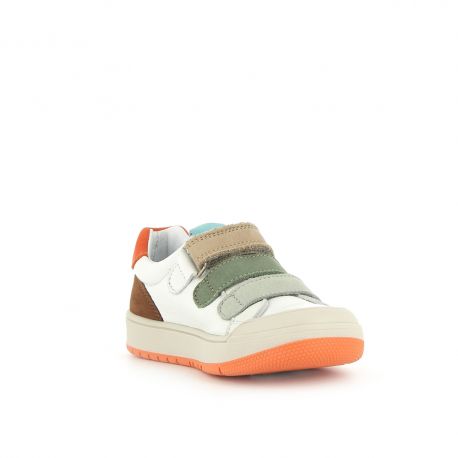 Boy's Sneakers Velop White/Orange VELOP-GA-BLANCORANGE