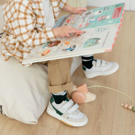 Boy's Sneakers Vogap White/Green VOGAP-GA-BLANCVERT