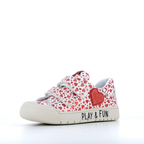 Baskets Fille Renosa Coeur Rouge RENOSA-FI-COEURROUGE
